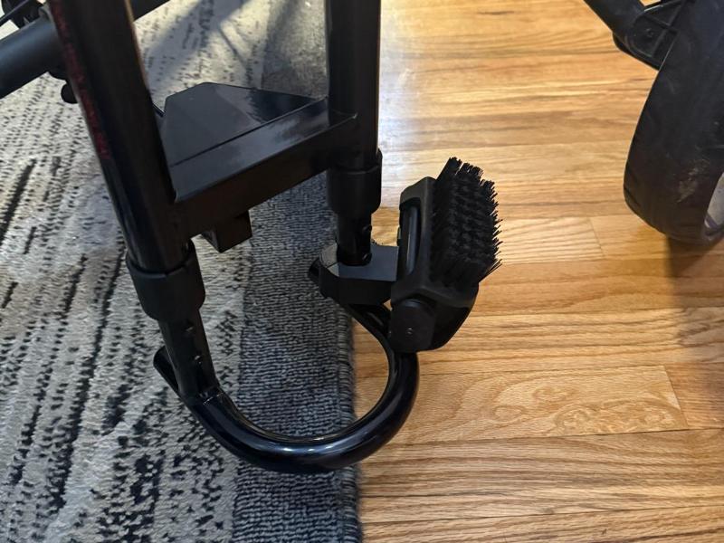 CaddyTek Golf Push Cart Clicgear Shoe Brush Mount