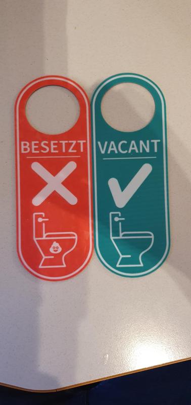 Toilet Signs Vacant/Occupied - Frei/Besetzt