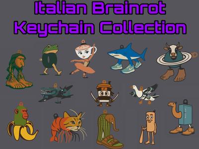 Italian Brainrot Keychain Collection 