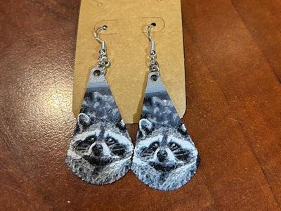Raccoon earrings
