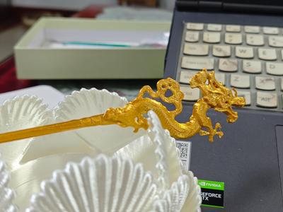 Golden Dragon Hairpin