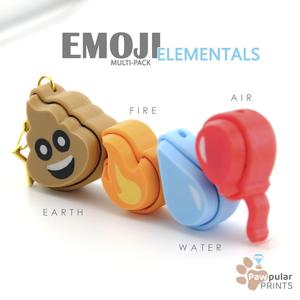 The 4 Elements, Multi-Pack - Fidget Keychain [Private Use Only]