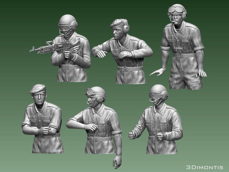Challenger 2 British tank crew