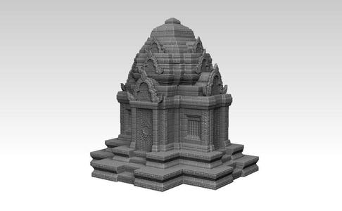 Ruin Ancient Khmer Temple 01