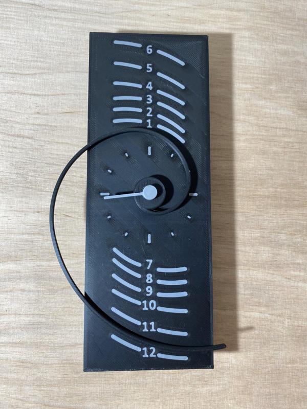 Fibonacci Spiral Clock (Wall and Desk version)