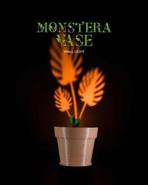Monstera Vase Wall Light