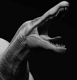 Dinosaur Suchomimus Statue