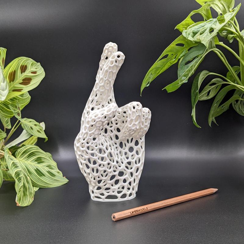 Bionic Hand art - Fingers Crossed