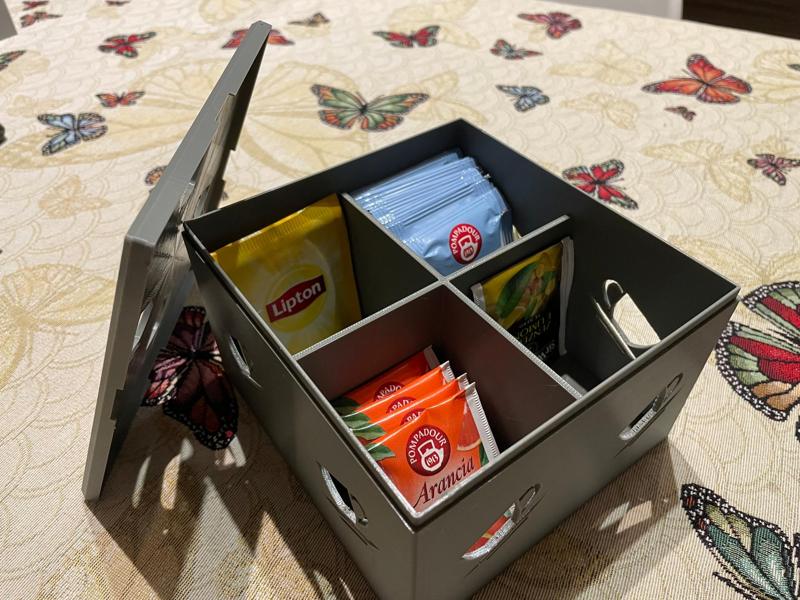 Tea Organizer with divider