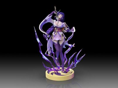 3Dprint - Genshin Impact - Raiden Shogun Baal - Ei - fanart