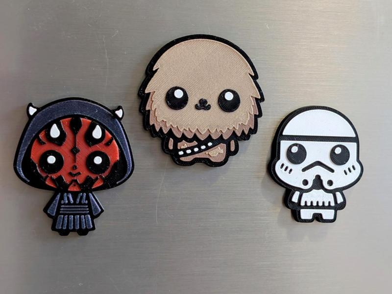 Cute Star Wars Magnets Pt. 2 - Layered Design!