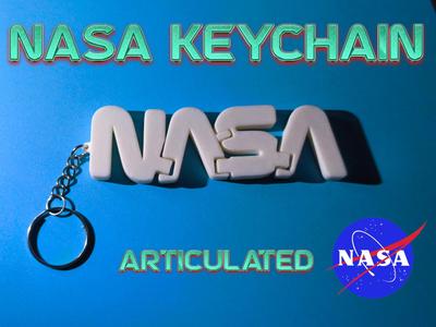 NASA ariculated keychain