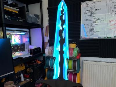 Demon Monarch sword Solo Leveling Anime with LEDs