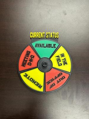 Office Door Status Wheel Sign