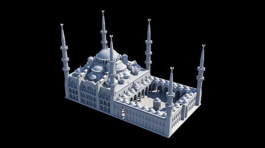 Sultan Ahmet Mosque 3D model