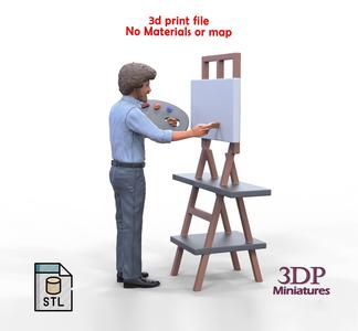 Bob Ross painting