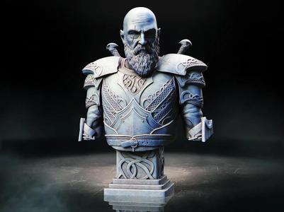 Kratos bust   