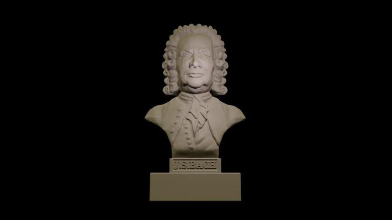 J.S. Bach bust   