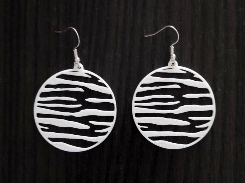 Zebra Mirage – Earrings