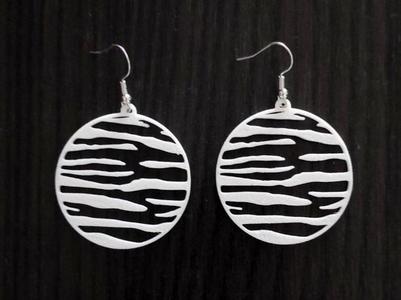 Zebra Mirage – Earrings