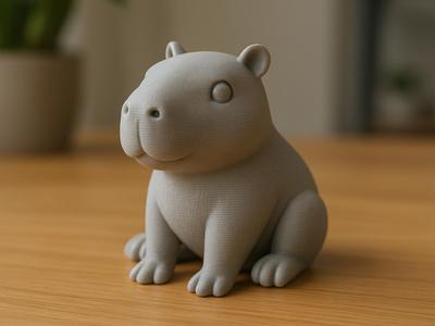 Chill Capybara – Cute, Print-in-Place Figurine