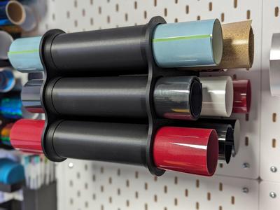 Ikea Skadis Vinyl Rolls Storage
