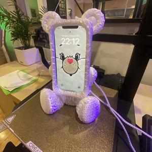 CUTE BEAR IPHONE CASE/STAND