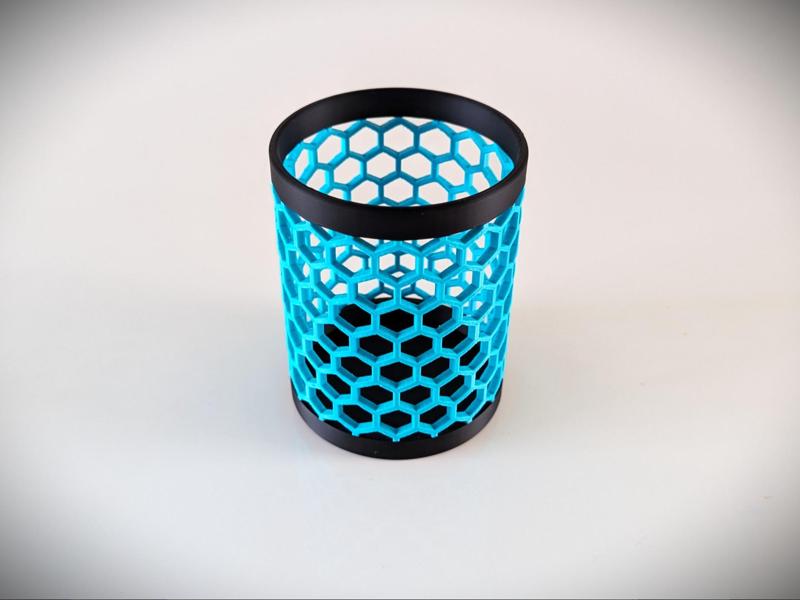 Hex Pattern Pencil Holder