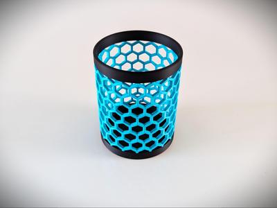 Hex Pattern Pencil Holder