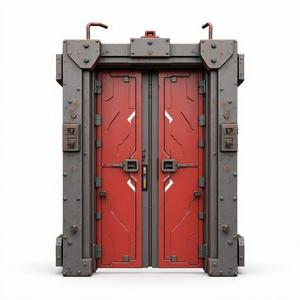 futuristic sci-fi door