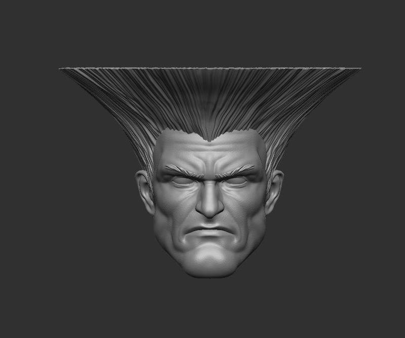 Guile - Headsculpt for Action Figures 3D print model