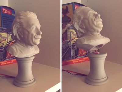 Einstein Bust With Secret Switch
