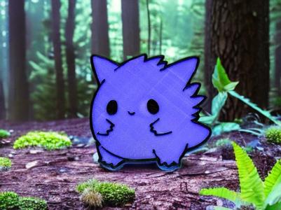 Cute Gengar Pokemon Chibi Fridge Magnet/Keychain