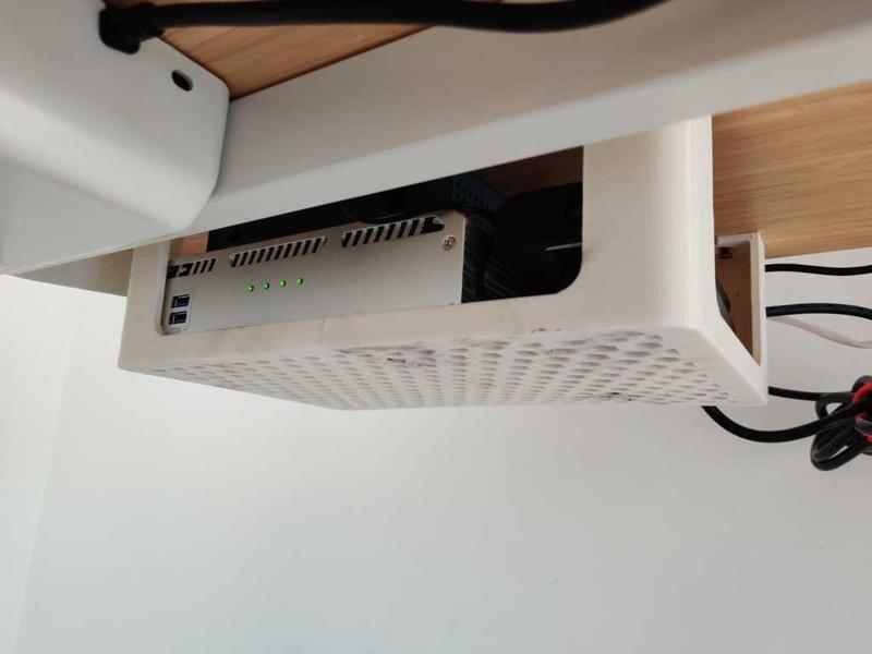 Under-Desk Mounting Basket for Mini PC