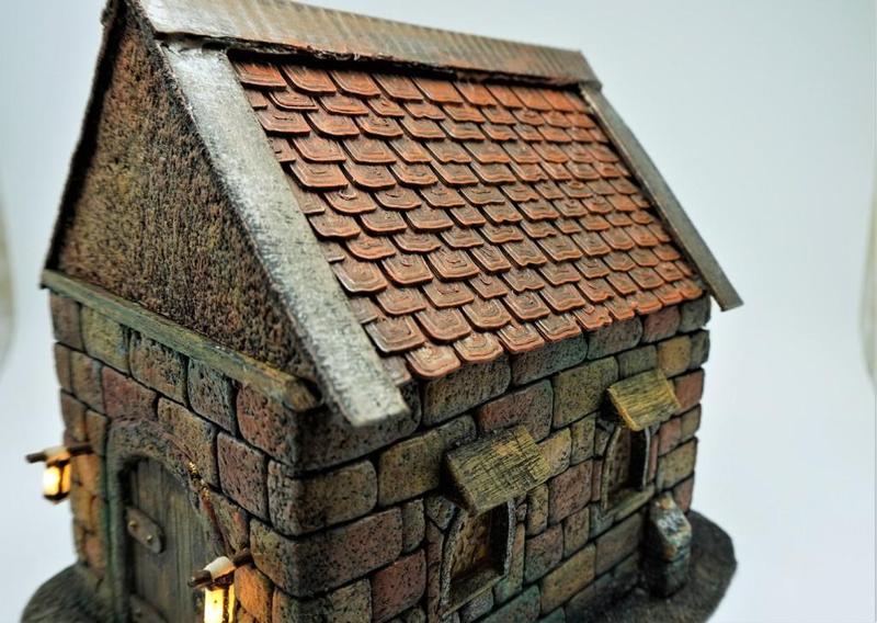 New Roofs (differend sizes)  for house D&D and warhammer miniatures  28mm 