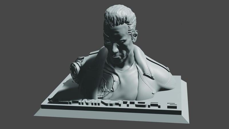 Terminator 2 Bust (remixed)