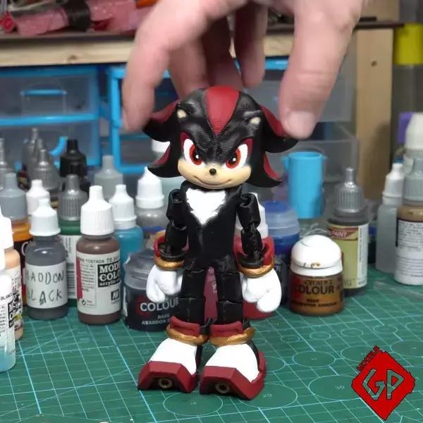 Flexi Shadow the Hedgehog - Print in place - No Supports
