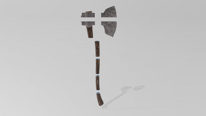 Huntress Broad Axe 3D Model- Dead by Daylight Cosplay