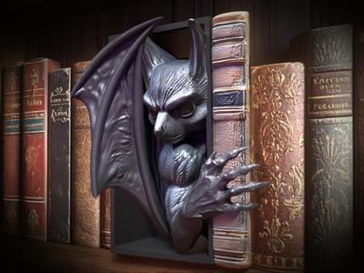 Bat Book Nook