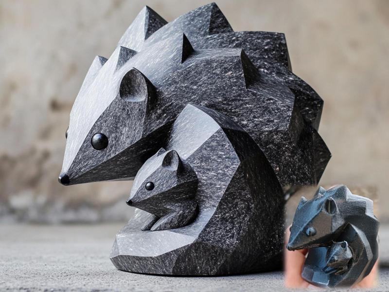 Hedgehog Mother Sculpture