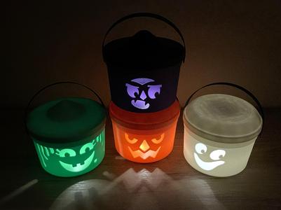 Halloween Mcdonalds Boo Bucket Tea light lanterns