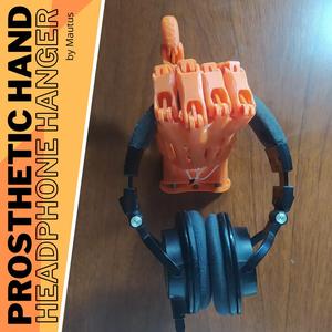 The Handger-prosthetic hand headphone hanger