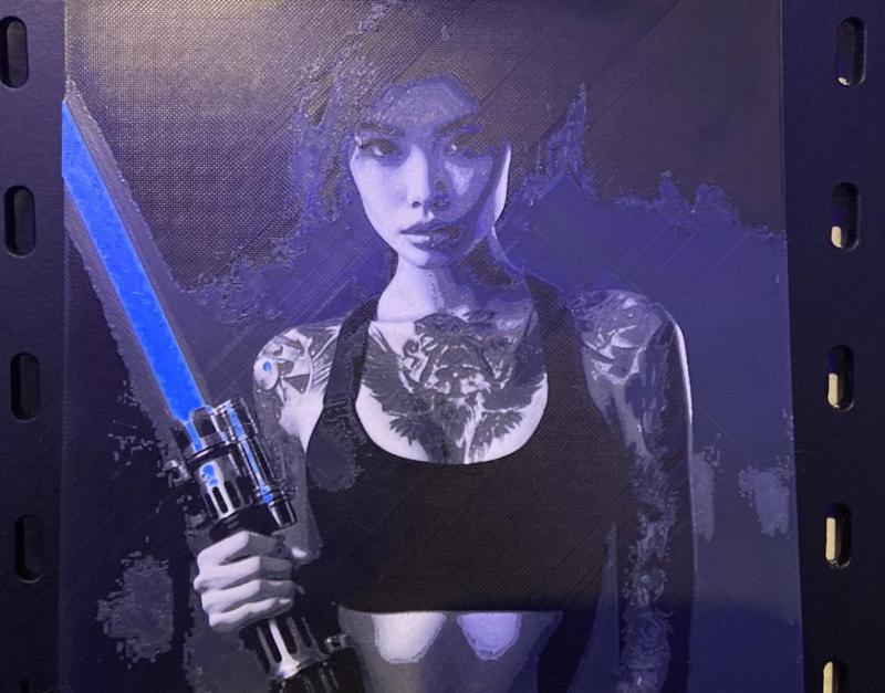 starwars girl hueforge