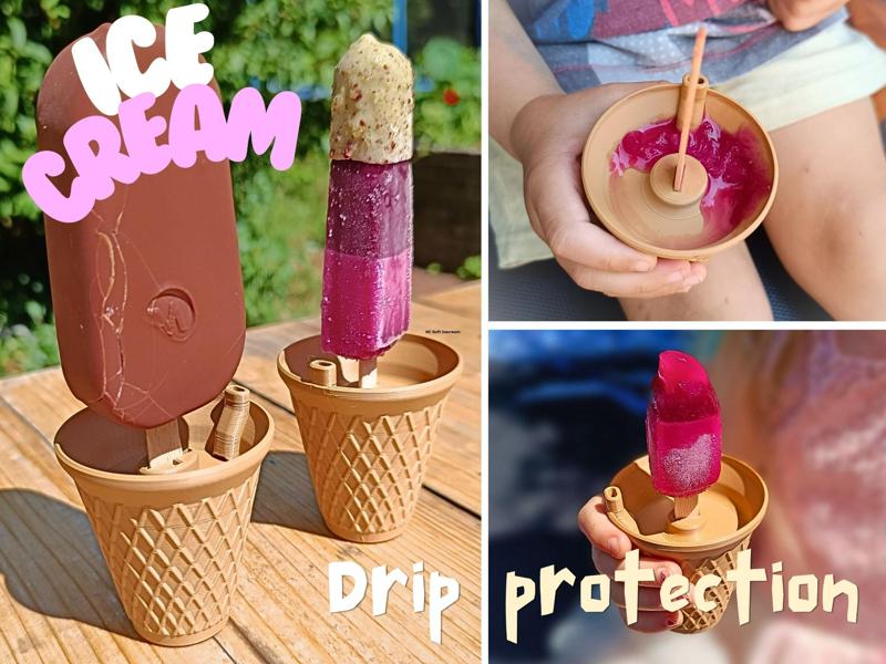 ice cream - drip protection