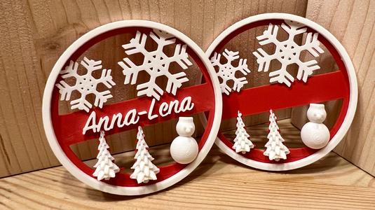 Christmas Gift Tag with custom Names