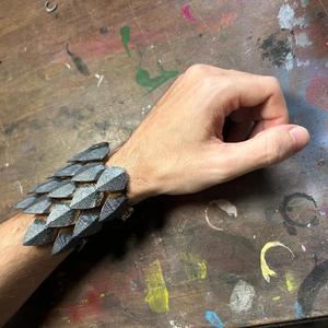 Flexible Scalemail Wristband   
