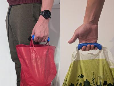 Plastic Bag Handle - ergonomic, easy print