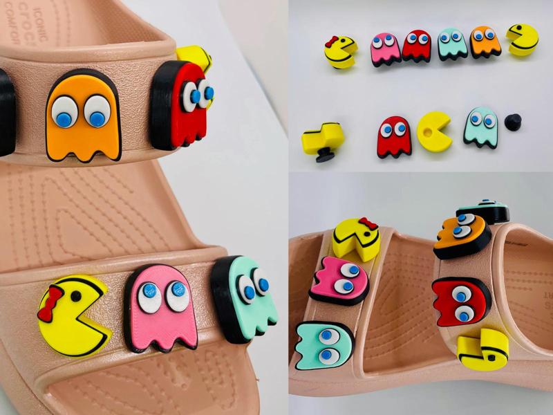 Pac-Man & Ms Pac-Man Shoe Charms