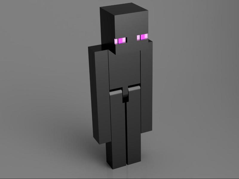 Minecraft Enderman with moving arms and legs