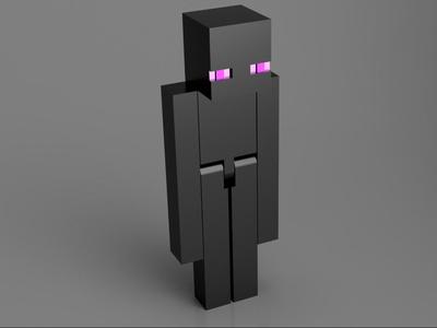 Minecraft Enderman with moving arms and legs
